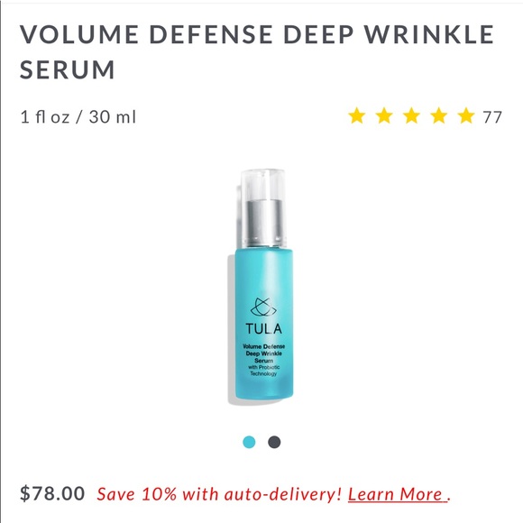 tula deep wrinkle serum
